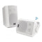 Pyle Home 6.5" Indoor/Outdoor Wall-Mount Bluetooth Speakers - White - PDWR61BTWT