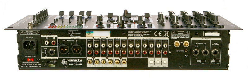 VocoPro KJ7808RV Pro KJ/DJ/VJ Mixer w/ DSP Mic Effect & Digital Key Control