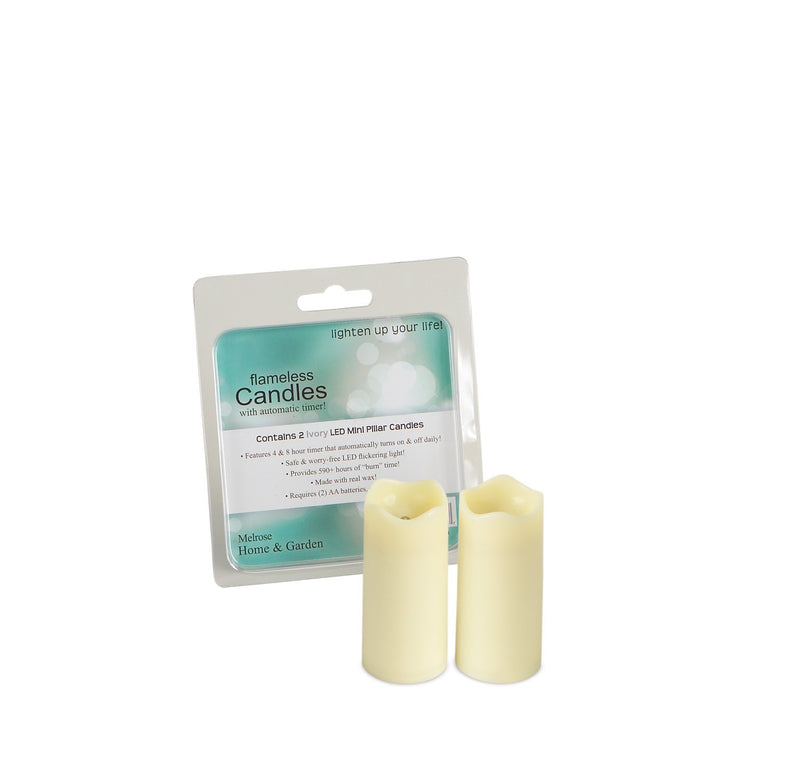 LED Mini Pillar Candle with Remote (Set of 12)
