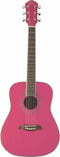 Oscar Schmidt OGHS 1/2 Size Dreadnought Acoustic Guitar Pink  - OGHSP