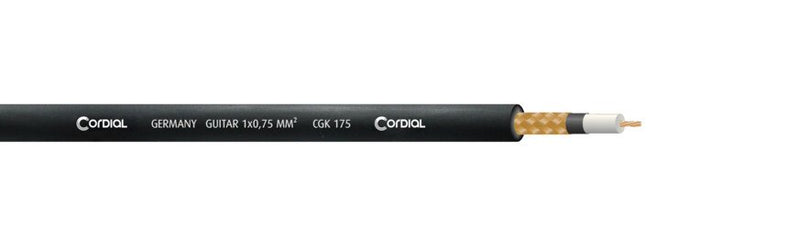 Cordial 30' Copper Instrument Cable 1/4″ Straight to 1/4″ Right Angle - CSI9PR17