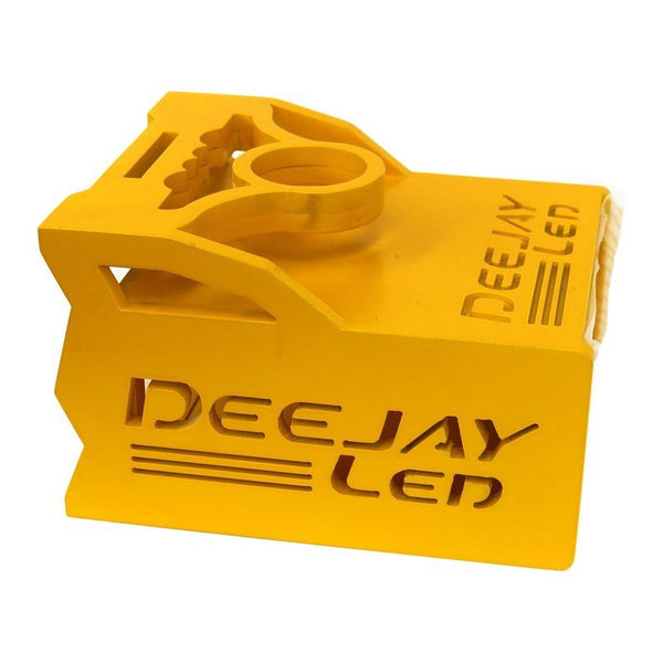 DEEJAY LED TBH1DIN2EQYELLOW - 1 DIN + 2 EQ Yellow Wooden Car Controller Case