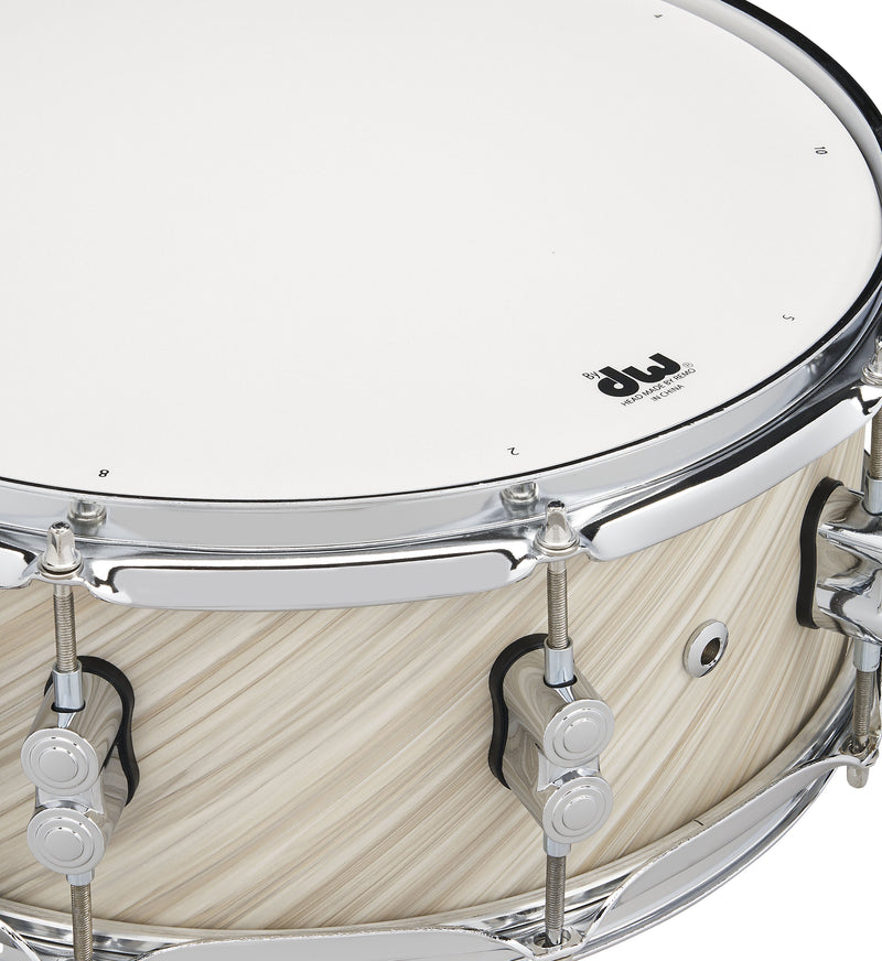 PDP Concept Maple 5.5x14 Snare Twisted Ivory Finish Ply w/ Chrome Hardware