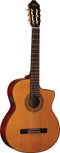 Washburn Classical Cutaway Acoustic Electric Guitar - Natural - C64SCE-A