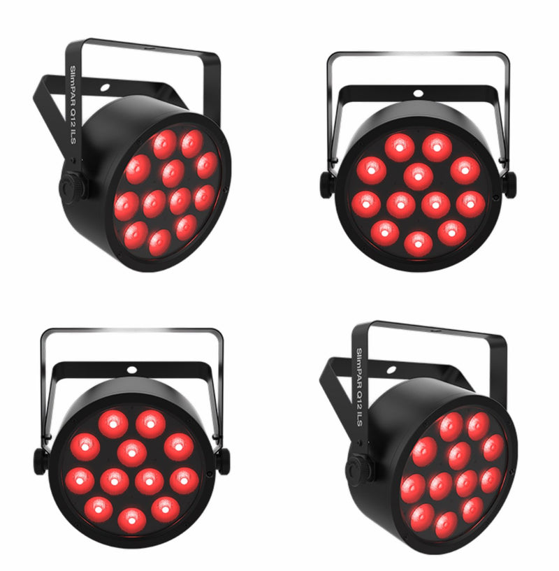 Chauvet DJ SlimPACK Q12 ILS LED Wash Lights Bundle