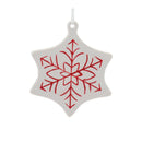Etched Ceramic Tree Ornament (Set of 24)