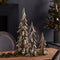 Gold Shimmer Tabletop Holiday Tree (Set of 3)