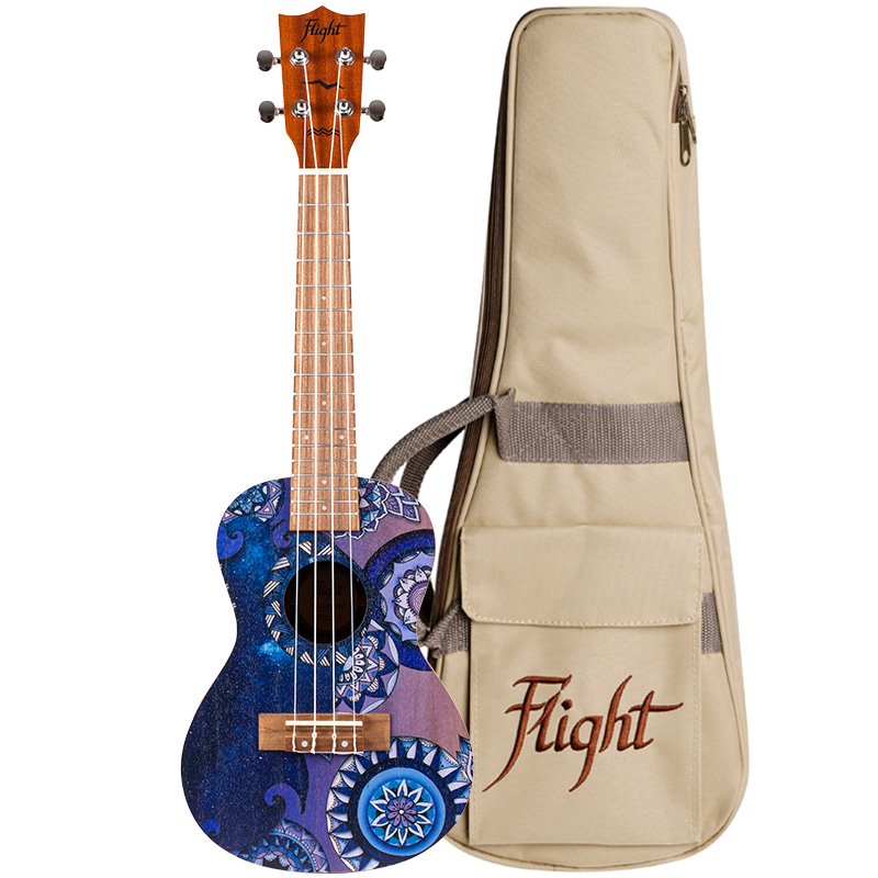 Flight Artist Series Stardust Concert Ukulele with Gig Bags - AUC-33 STARDUST