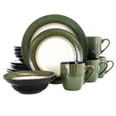 Elama Grand Jade 16 Piece Luxurious Stoneware Dinnerware w/ Setting for 4