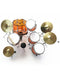 Axe Heaven Vistalite Transparent Amber Led Zeppelin Miniature Drum Set Replica