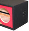 DeeJay LED 12" Side Speaker Enclosure w/ 4 Horn Ports - Red