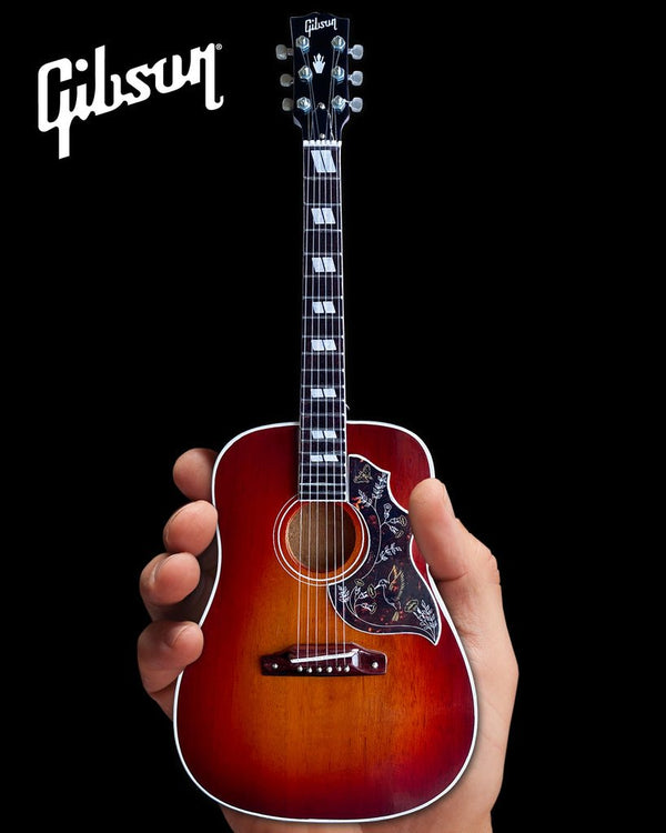 Axe Heaven Gibson Hummingbird Vintage Cherry 1:4 Scale Mini Guitar Model