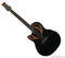 Ovation Celebrity Elite Mid-Depth Left Handed Acoustic Electric Guitar - Black