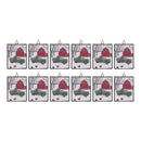 Glass Truck and Barn Ornament (Set of 12)