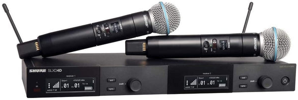 Shure SLXD24D/B58-G58 Dual Wireless System with 2 Beta 58 Mics