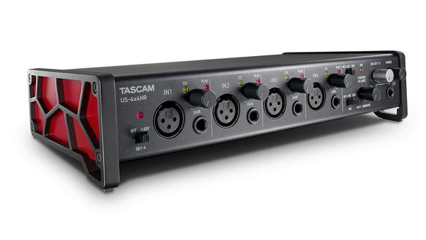 Tascam 4-In/4-Out Hi-Res USB Audio Interface w/ 4 Mic Preamps - US-4x4HR