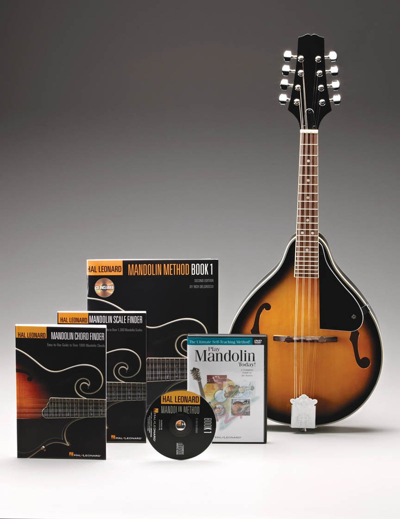 Hal Leonard Mandolin Method Pack w/ Case, Method Book, Chord, DVD & Scale Finder
