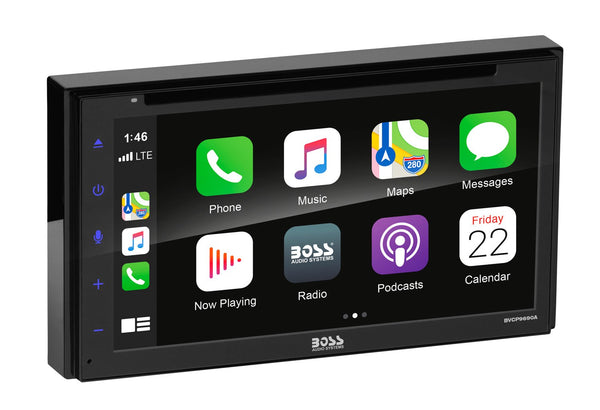 Boss 6.75” Touchscreen Multimedia DVD Player w/ Apple CarPlay & Android Auto Car