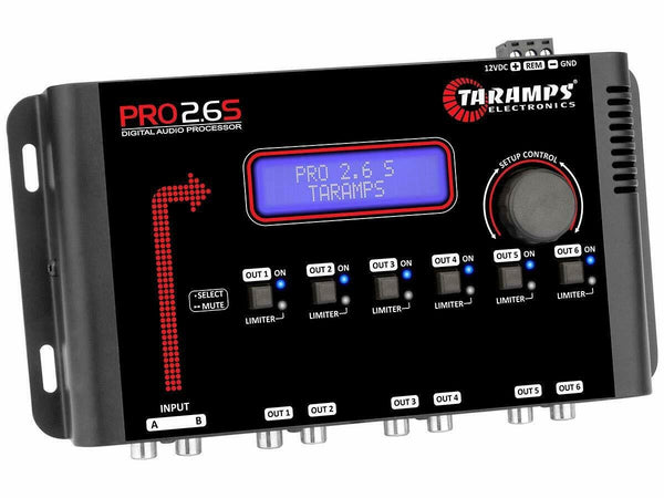 Taramps PRO26S Pro 2.6 S Digital Audio Processor w/ DSP 2 Input & 6 output