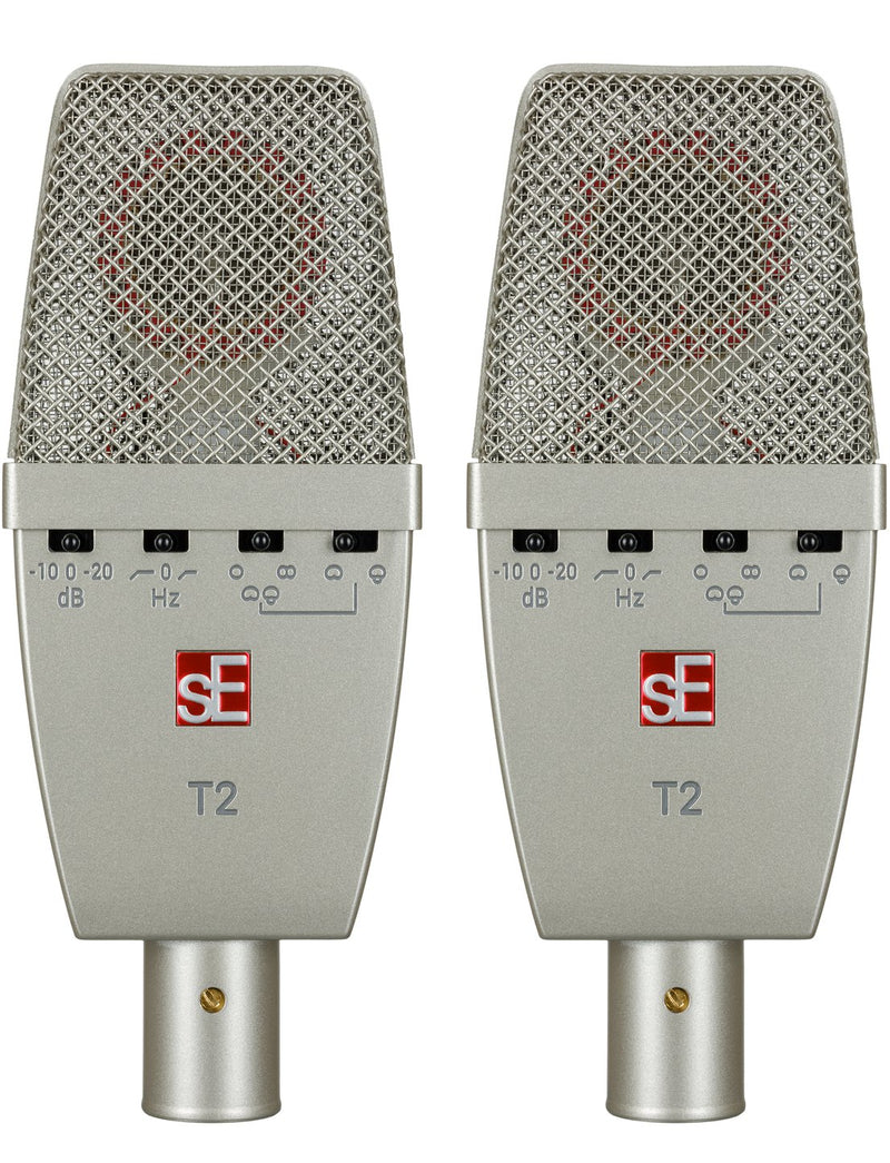 SE Electronics T2-PAIR Pair of T2 Large Diaphragm Condenser Microphone