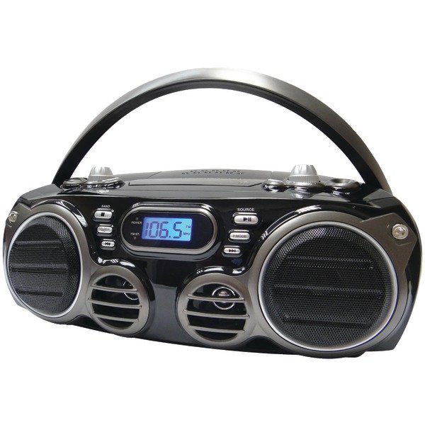 Sylvania Portable CD Radio Boom Box with AM/FM Radio & Bluetooth® SRCD682BT