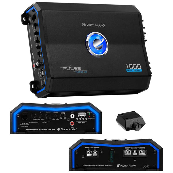 Planet Pulse Series Class A/B Monoblock Amplifier 1500W Max PL1500.1M