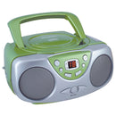 SYLVANIA SRCD243M GREEN Portable CD Boom Box with AM/FM Radio (Green)