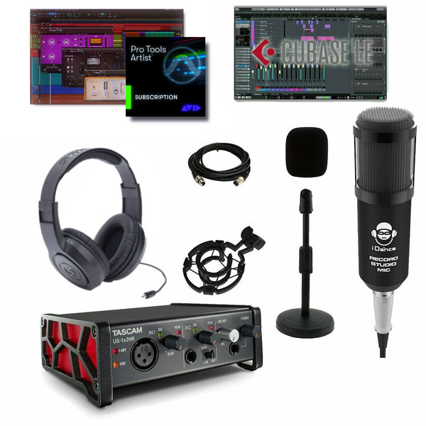 Home Recording Cubase Tascam Interface & Pro Tools Artist Bundle Studio Package