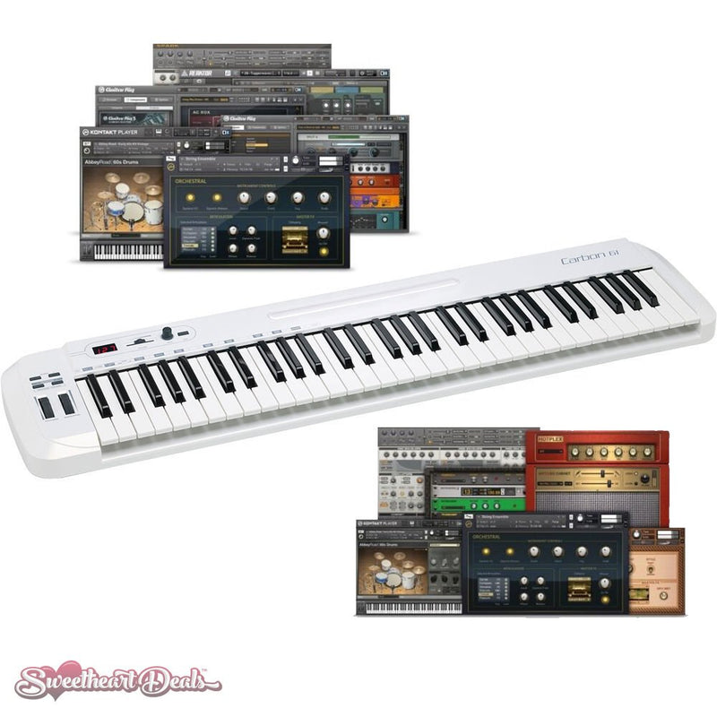 Samson Carbon 61 USB MIDI Keyboard Software Controller Bundle