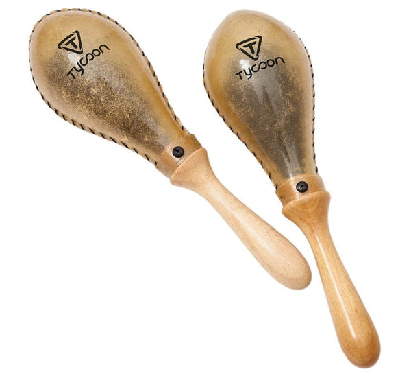 Tycoon Percussion Large Oval Rawhide Maracas - TMS-110