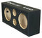 DeeJay LED CHUCHERA8BLACK 8-in Twin Empty Speaker Enclosure for Two 8-in Woofers