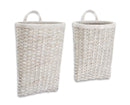 Woven Metasequoia Wood Wall Baskets (Set of 4)