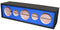 DeeJay LED 12" Side Speaker Enclosure w/ 3 Horn & 2 Tweeters Ports - Blue
