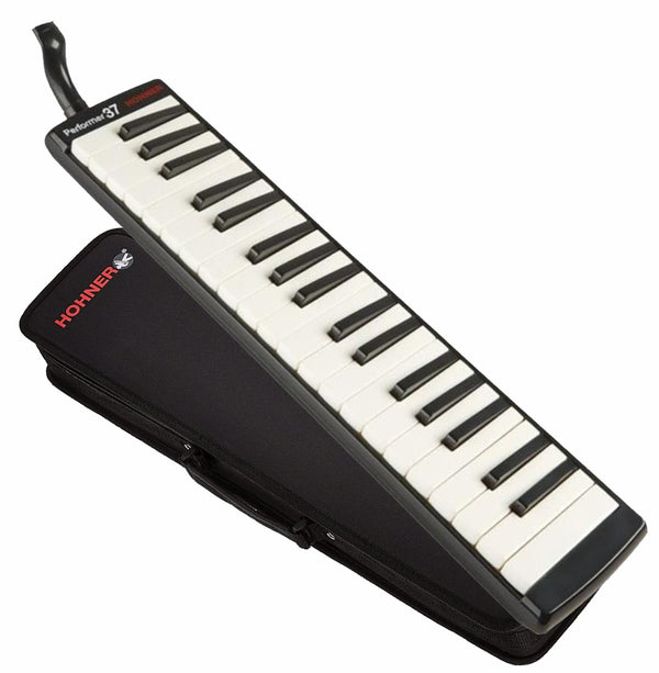 Hohner S37 37-Key Melodica w/ Deluxe Zipper Case - Black