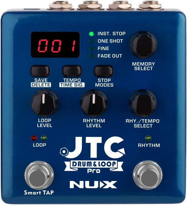 NUX JTC PRO Drum Dual Switch Looper Pedal w/ 6 Hours Recording Time