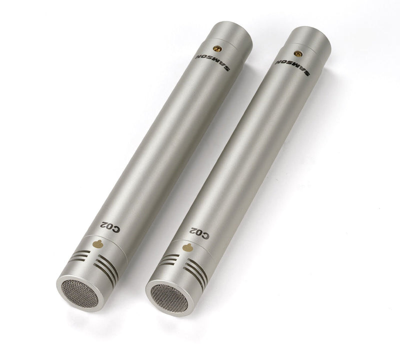 Samson C02 Pencil Condenser Microphones Supercardioid Stereo Pair