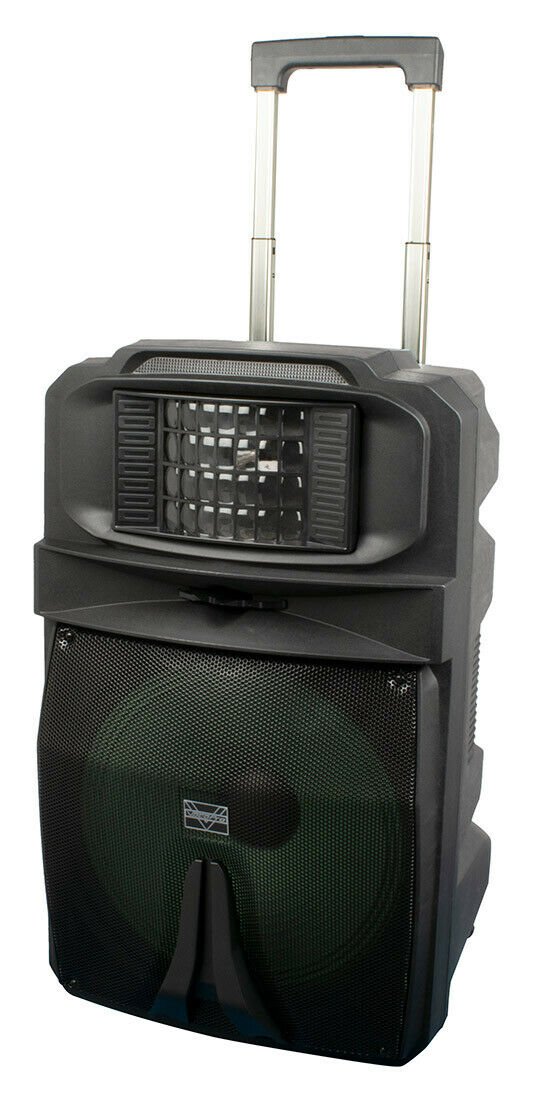 VocoPro 15" Powered DJ/Karaoke Speaker w/ RGB Derby Light - Karaoke-Thunder-1500