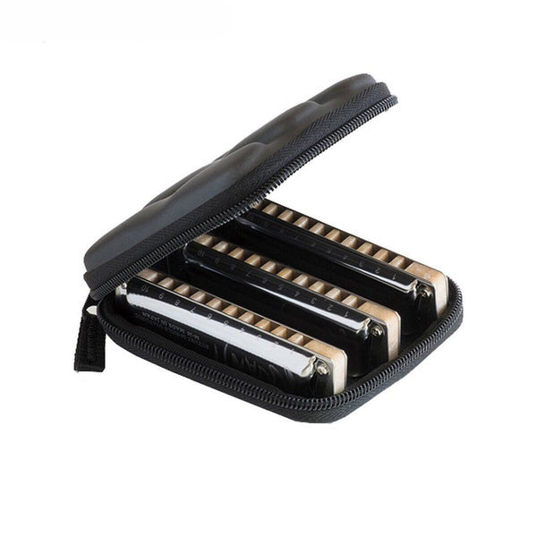 Suzuki M-20-MP | 3 Piece Manji Harmonica Boxed Set Key of C G A with Case