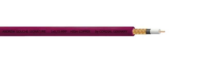 Cordial Andrew Gouché Signature 30' 1/4″ to 1/4″ Straight Purple Cable - CSI9PP