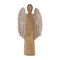 Carved Wood Angel Statue 18"H
