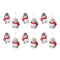 Snowman Sleigh Bell Ornament (Set of 12)