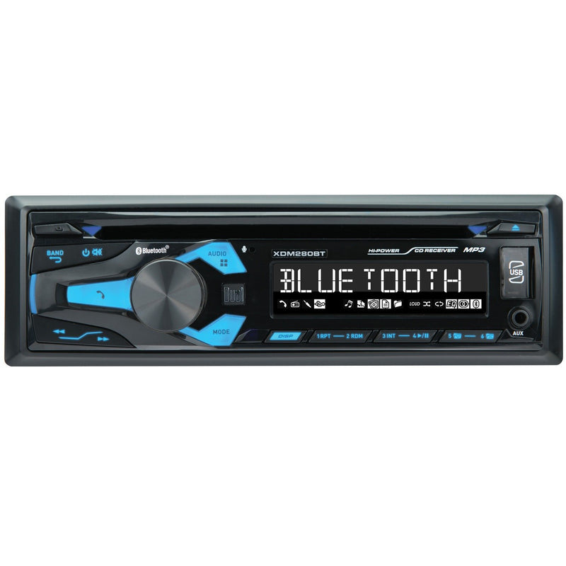 Dual XDM280BT Single-DIN In-Dash CD Receiver with Bluetooth