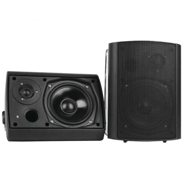 Pyle Home 6.5" Indoor/Outdoor Wall-Mount Bluetooth Speakers - Black - PDWR62BTBK