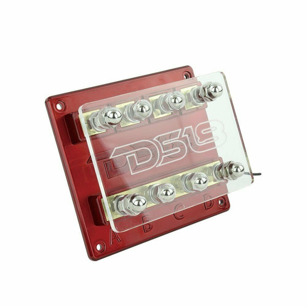 DS18 FH4W 4-Way Fuse Holder with 12 Volt Red LED Power Indicator