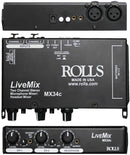 Rolls 2 Channel Live Microphone Mixer - MX34C