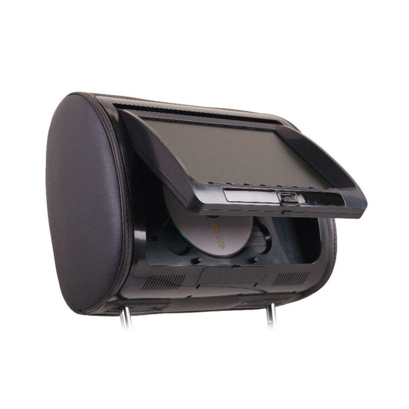 Power Acoustik HDVD-91CC 9" Universal DVD Headrest With USB/AUX