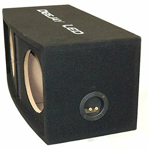 DeeJay LED Double 10-in Center Port Vented Round Empty Car Bass Speaker Box