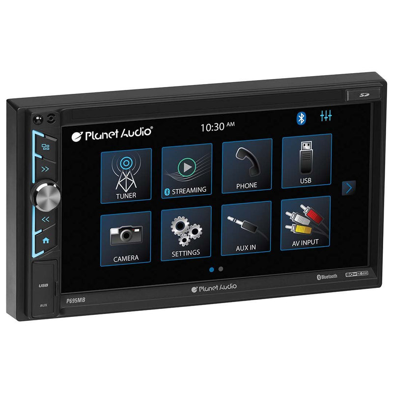 Planet Audio 6.95” 2-DIN Touchscreen Receiver w/ Backup Camera & Android Auto