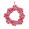 Peppermint Candle Wreath Ornament (Set of 24)