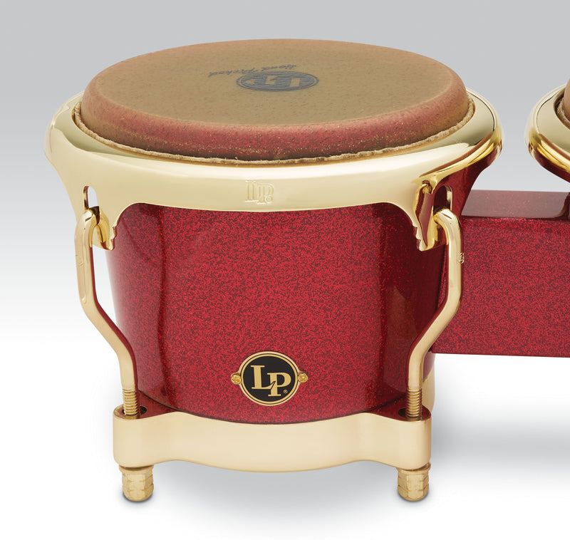 Latin Percussion LP794V-ARG Galaxy Fausto Cuevas III Fiberglass Bongos - Red